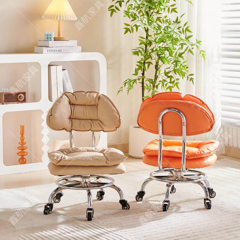 设计师矮凳超静音万向轮小凳子家用滑轮旋转客厅耐用高级感矮凳