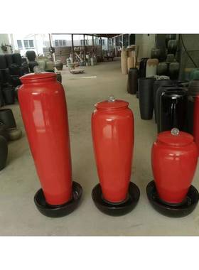 水池喷泉流水陶罐喷水大花瓶自动循环水景涌泉陶缸加湿器坛子摆件