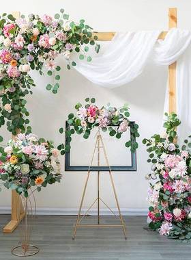 田园风格拱门装饰仿花艺拱门套装商业店铺橱窗装饰婚礼摄影花艺