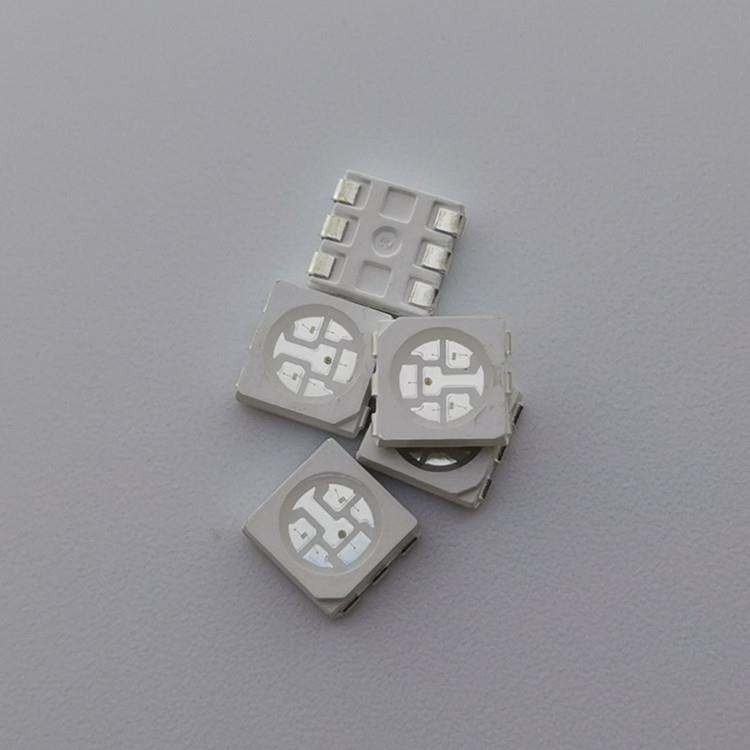 高亮5050RGB贴片5050全彩led5050红蓝绿三色发光灯珠0.2W灯珠