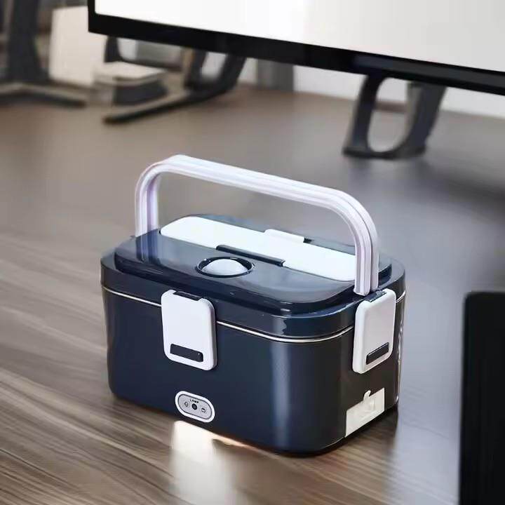 多功能上班族电热饭盒无水加热便当盒单格双格内胆不锈钢保温餐盒