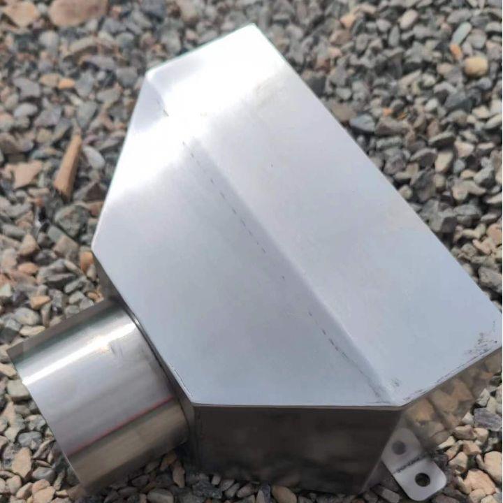 不锈钢雨水斗加工生产亿森钢制集水槽泄水管排水管道