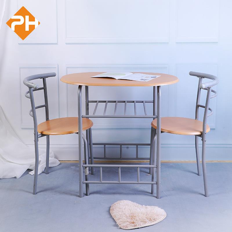 漳州家具餐桌椅组合家用简约现代小户型餐厅食堂一桌二椅方圆