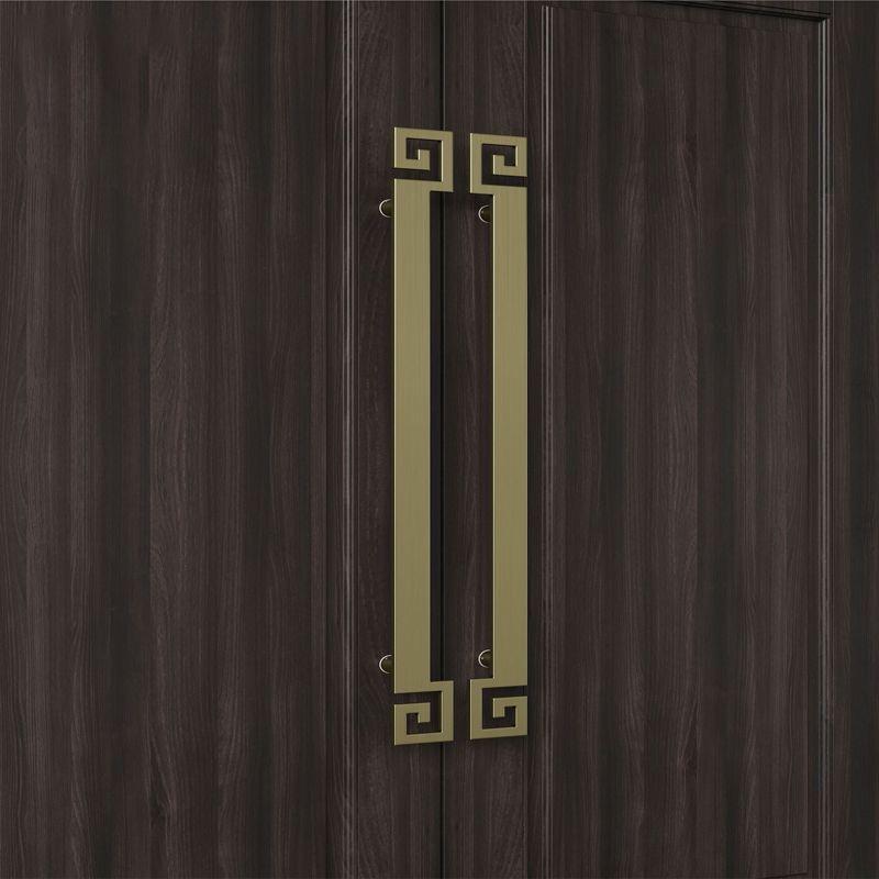 简易中式大门拉手回纹钛金色玻璃门拉手轻奢仿古铜实木门酒店拉手