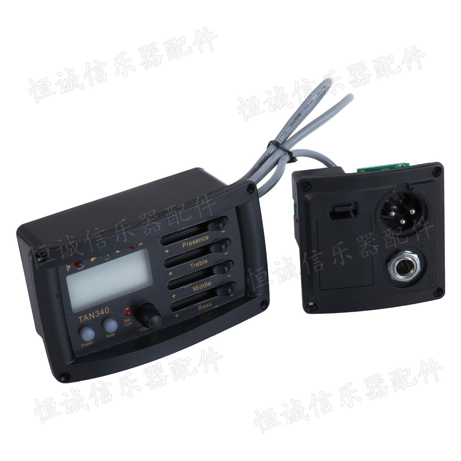 拾音器 木吉他拾音器TAN340电箱木吉他配件五段EQ乐器配件