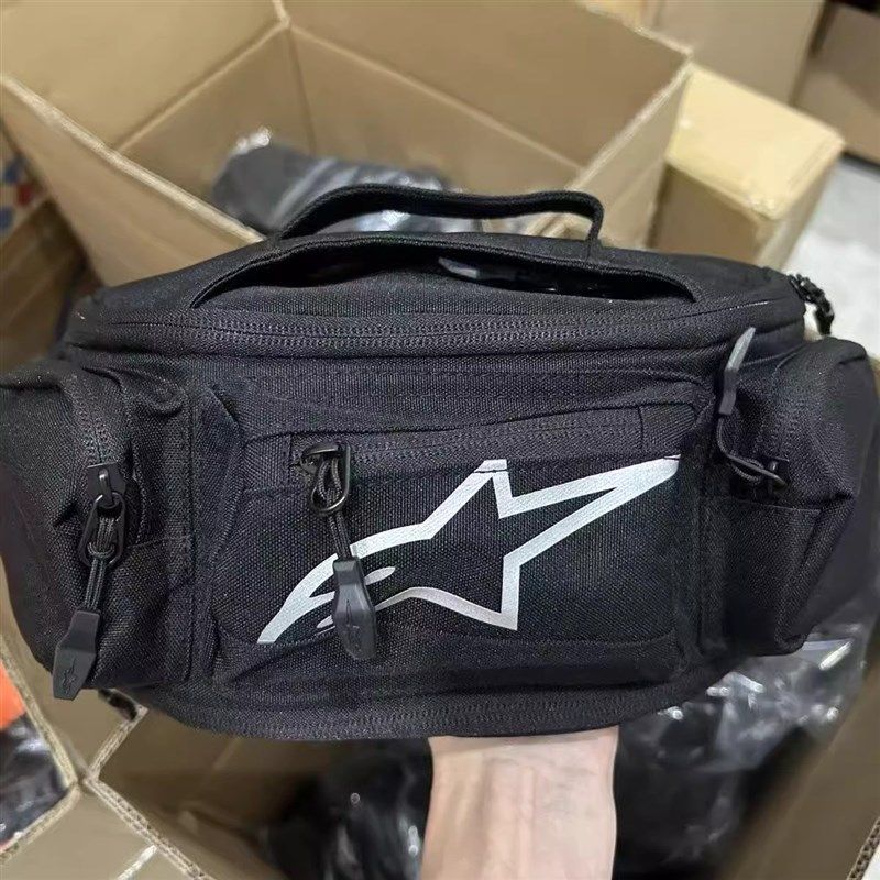 A星摩托车橙色绿色斜挎防雨水骑行腰包休闲摩旅公路骑士斜挎腰包