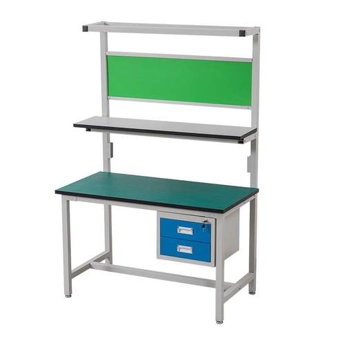 防静电工作台双面带灯电子厂车间工厂电子厂维修检验桌三层桌子