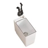 阳台黑边拖把盆小型超窄陶瓷拖布池水池竖长25CM拖地池墩布池W202