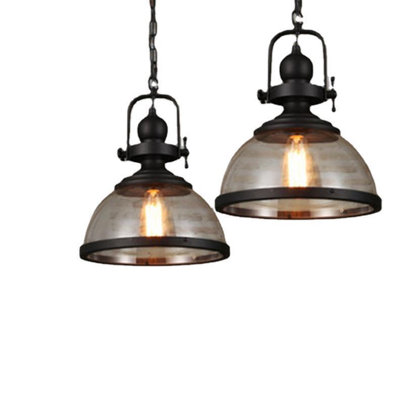 lof啡t复厂古工业风吊吧灯单头餐厅卓特思灯吧台吊灯咖厅酒玻璃灯