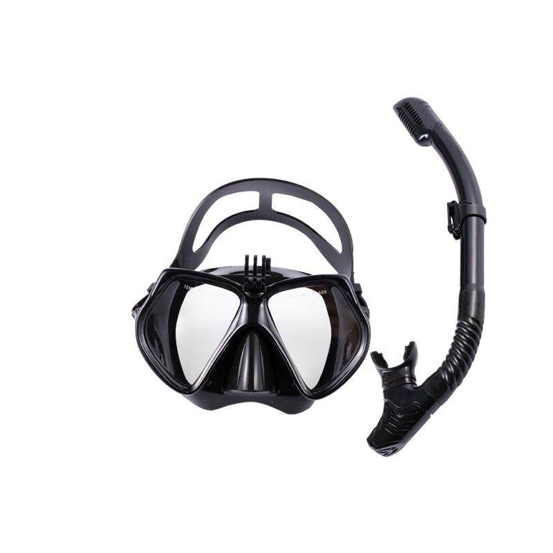 源头浮潜套装呼吸管钢化玻璃潜水镜面罩呼吸管套装潜水用品