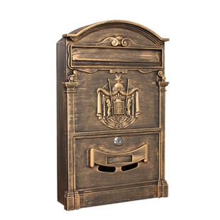 欧式信箱室外家用别墅挂墙创意报箱带锁复古邮箱防雨摆件邮昌嘉勤