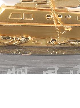 商务奖杯水晶工艺品摆件一帆风顺帆船公司会议活动开业礼品