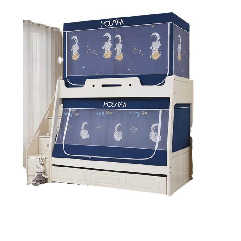 子母床蚊帐家用上下床梯柜木床专用蒙古包儿童床蚊帐三开门梯形,床上用品,蚊帐,淘宝优惠券,粉丝福利购,淘宝优惠卷