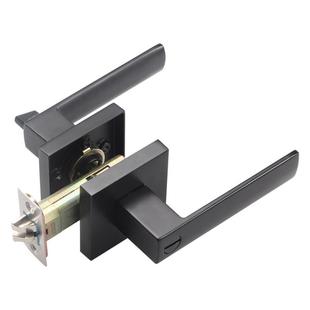 锌合金门锁三杆重型执手锁卧室卫生间无钥匙不锈钢门木门锁