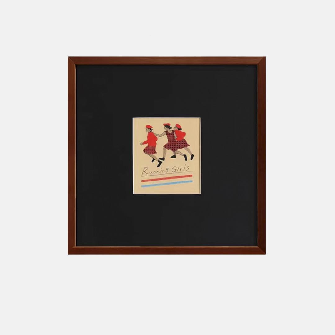 中HY-335古画风装饰画人物壁挂画玄关沙发边背景墙法式风床头柜摆