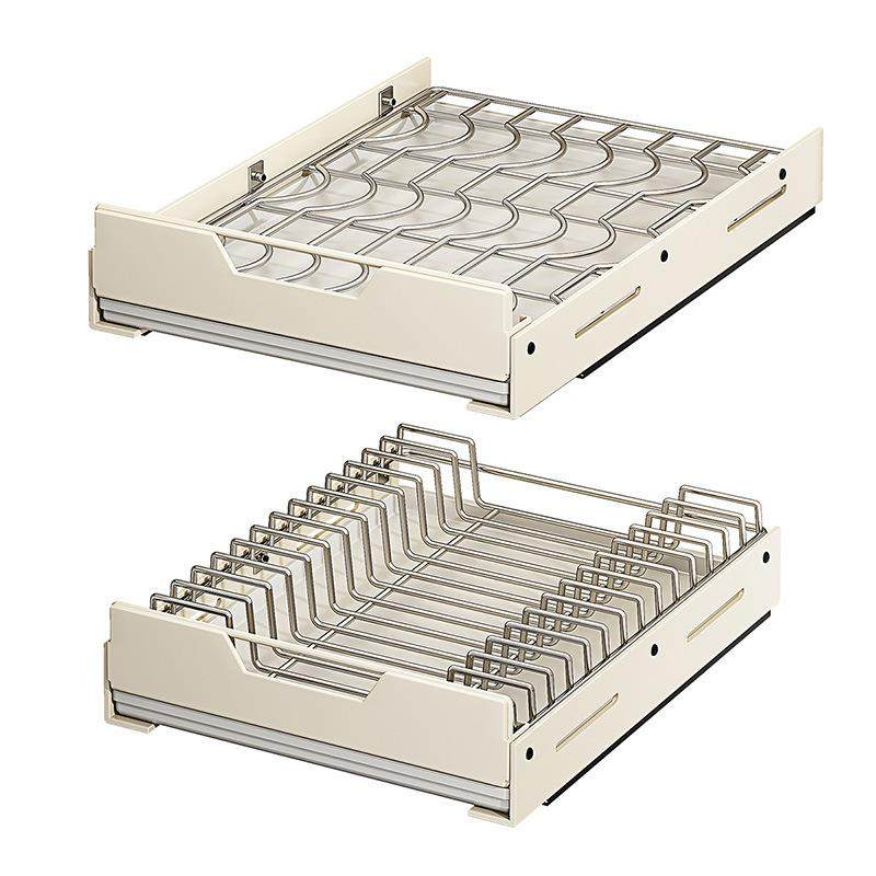 抽拉式不锈钢碗碟收纳架抽屉式橱柜内拉篮沥水架厨房碗盘置物架,厨房/烹饪用具,抹布架/厨房清洁收纳架,淘宝优惠券,粉丝福利购,淘宝优惠卷