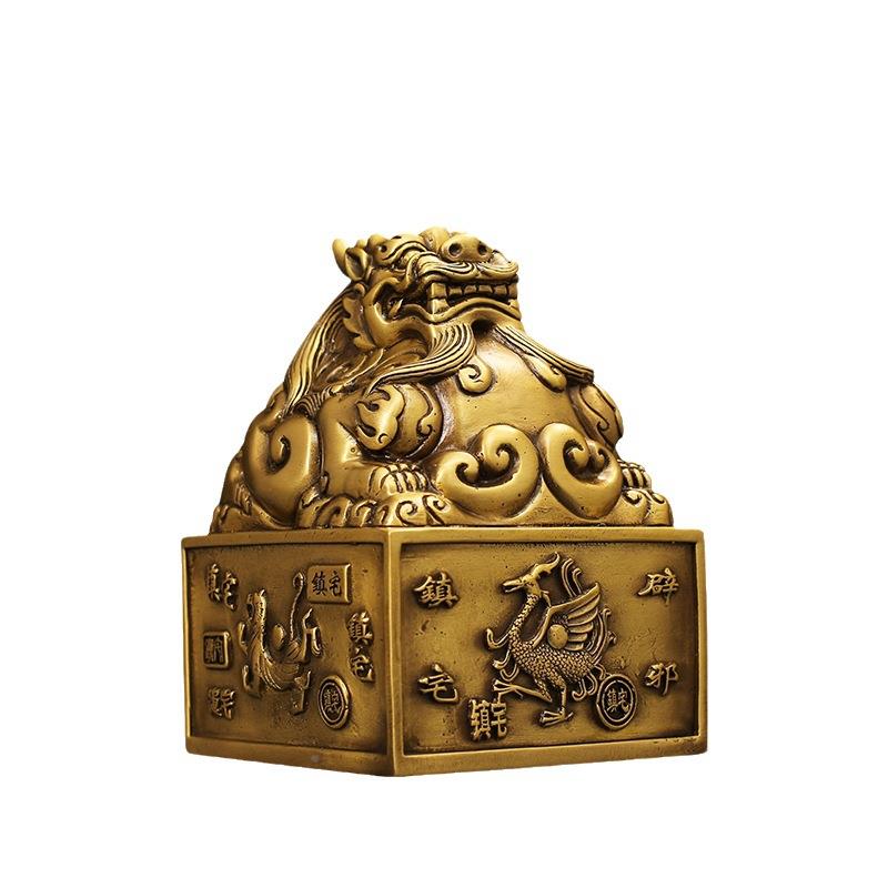 工厂装直发全铜章神兽祥瑞装印饰摆件客厅玄关书房ACF桌面公办室