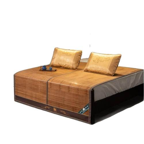 竹席凉席全竹可折叠竹凉席0.8米1.5米1.8米学生宿舍家用双面席