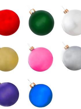 圣诞节超大充气圣诞5球装院饰CRQ户外草-坪庭树悬挂爆款457cm