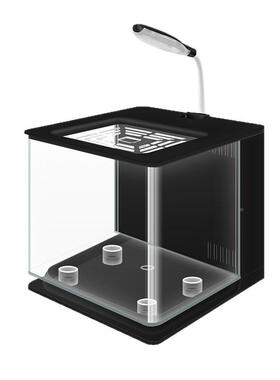 002客厅小型金鱼缸桌小面鱼缸全免套创意克力迷你亚换水懒人鱼缸