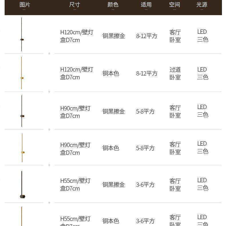长条壁灯轻奢卧室床头灯现简约型线条灯极简客厅格栅背景墙灯具