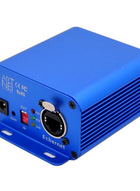 蓝色信2路RTNT舞台灯光网TP-D15络号传输控制器3芯输入A输出E带网