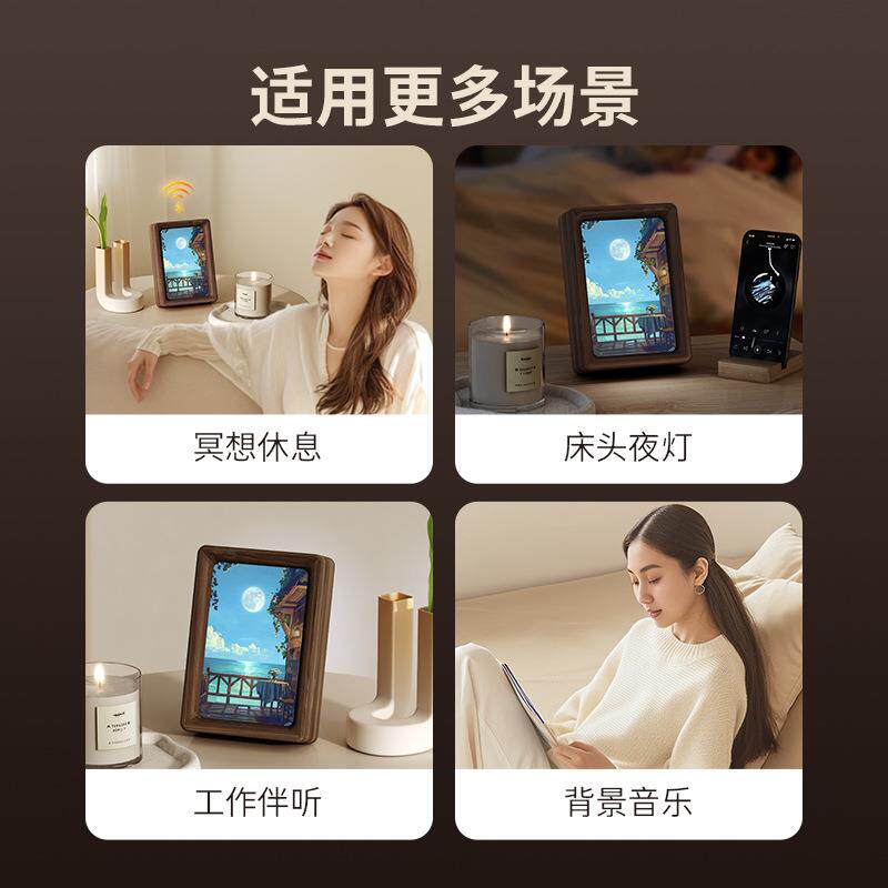 2024实木家用音响总集卧室床头迷你复古便携式蓝牙无线音箱立体声