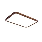 295胡新式 超色薄客厅吸顶灯桃木实木房间灯简约圆形中卧室阳台过