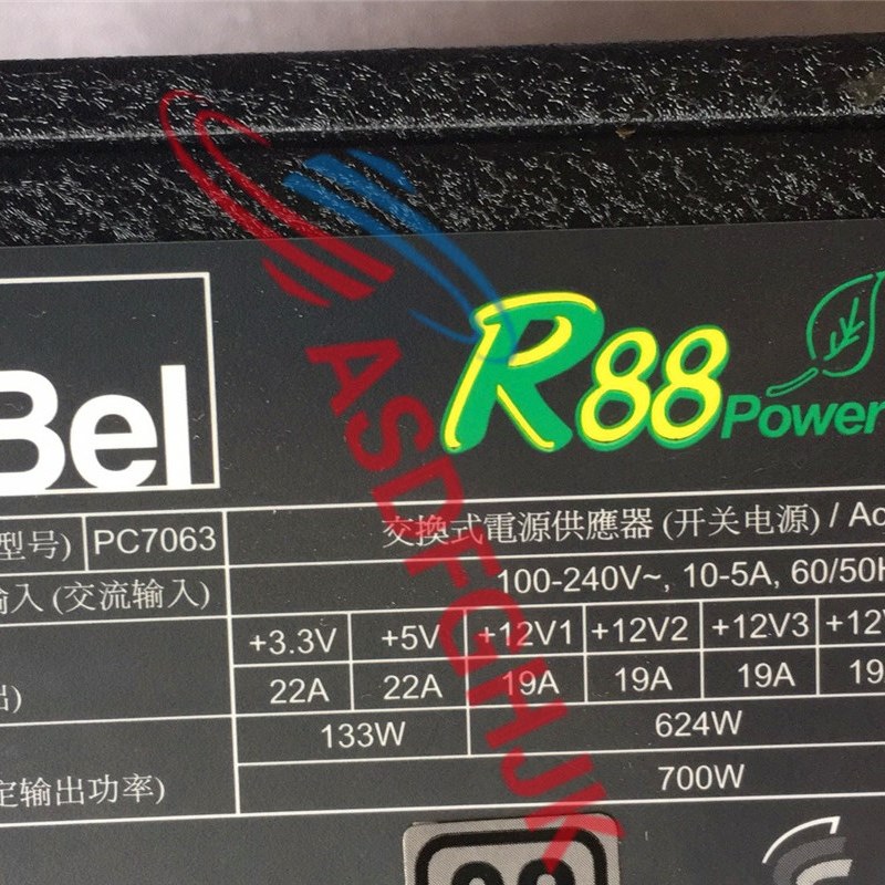AcBel R88 700W PC7063 ATX12V G30AB-CA005S 80 供电电源 实拍