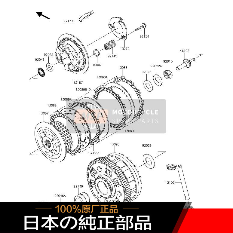 全新原装Z900 Z900RS离合片离合器片总成摩擦片铁片木片钢片