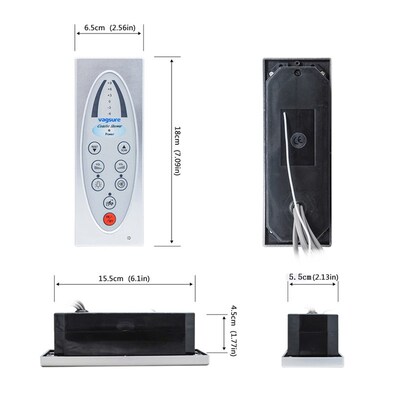 极速Vagsure 1Pcs Digital Shower Room Control Panel Fm Radio