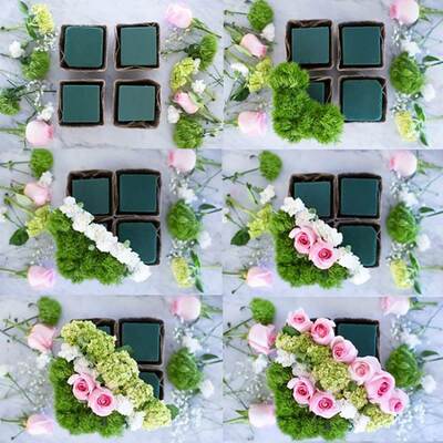 极速10Pcs Floral Foam Block Flower Packing Green Styrofoam B