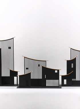 新中式现代铁艺家居饰品摆件酒店样板房间电视柜玄关简约软装饰品