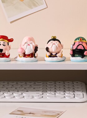 好货财神爷神仙小摆件家用办公室好物情绪稳定工位解压桌面治愈装