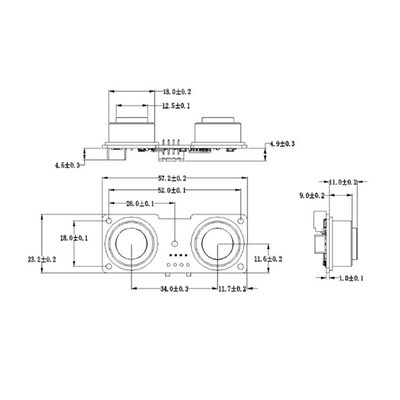 极速Taidacent 450cm Long Range Distance Ultrasonic Transduce