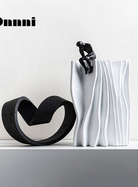 速发装饰推荐新中式公书人摆件客厅卧室书房软装室品样板间办读饰