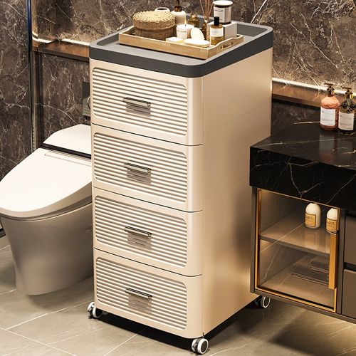 速发置物架家缝落生间夹用收纳柜浴室卫地分层储物架客厅塑料零食