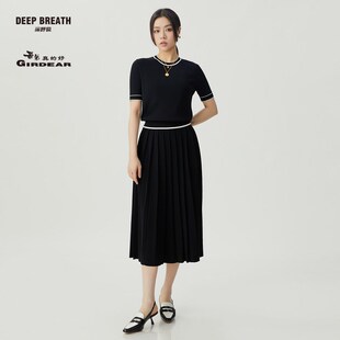 速发DEEP- RTH深呼吸真的好针织衫半裙套装A01272BA200214