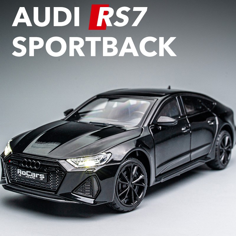 速发RS7性能男跑车合金模型车玩孩轿具车送男生摆件汽车模型