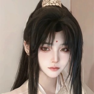 速发古风假发男长发金凌魔服祖马古装汉道造型新中式高师尾全头套