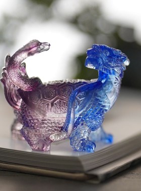 速发龙玄2024新款琉璃青龙白虎朱雀四武年神兽瑞兽圣兽创意摆件