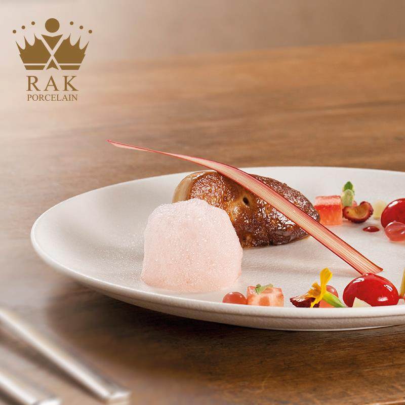 阿联酋进口RAK北欧风高端西餐餐具家用平盘菜盘浅盘可烤箱微波炉