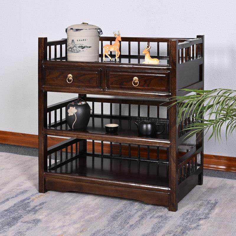 茶水柜茶桌边柜茶水柜边几办公室小茶柜客厅边柜置物架实木餐边柜