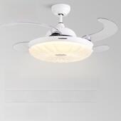 永怡御风电风扇灯卧室客厅餐厅灯隐形吊扇灯简约2025新款 灯扇一体