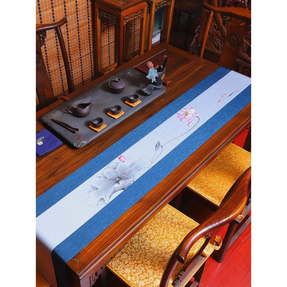 防水茶席新中式桌旗布桌巾禅意茶旗茶台桌布餐桌茶几茶布茶桌垫布,居家布艺,茶席,淘宝优惠券,粉丝福利购,淘宝优惠卷