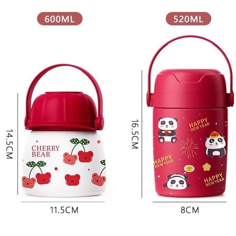 精选不锈钢卡通手提保温杯学生上班族便携水杯可爱大容量麦片牛奶,餐饮具,焖烧杯,淘宝优惠券,粉丝福利购,淘宝优惠卷
