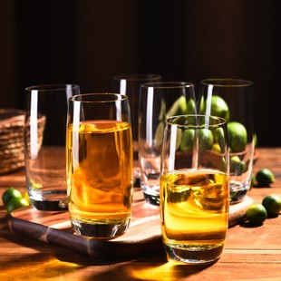 精选Ocean进口玻璃杯茶杯家用套装客厅泡绿茶喝水杯子简约清新ins