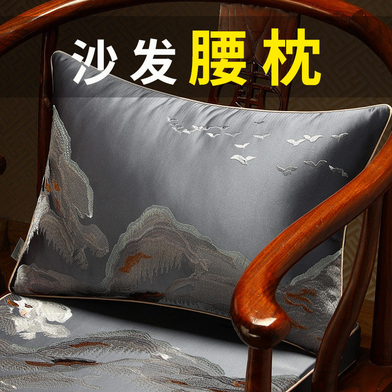 精选沙发靠枕座椅靠垫套不含芯中式沙发抱枕靠背长条办公室护腰垫