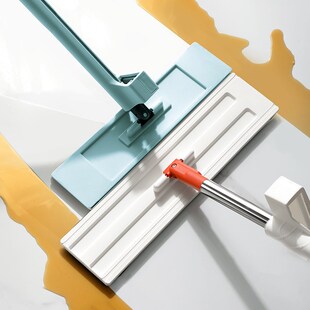 精选瑞丽达免手洗平板拖把38CM大号一刮净家用懒人木地板挤水地拖