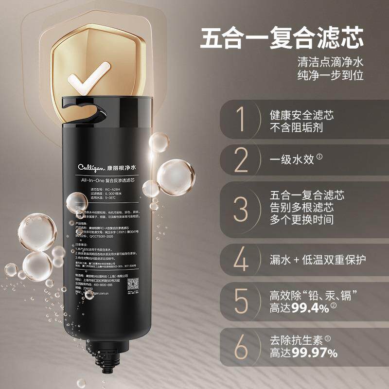 康丽根小黑龙RO净水器净热一体机家用厨房过滤纯水机即热龙头T3B